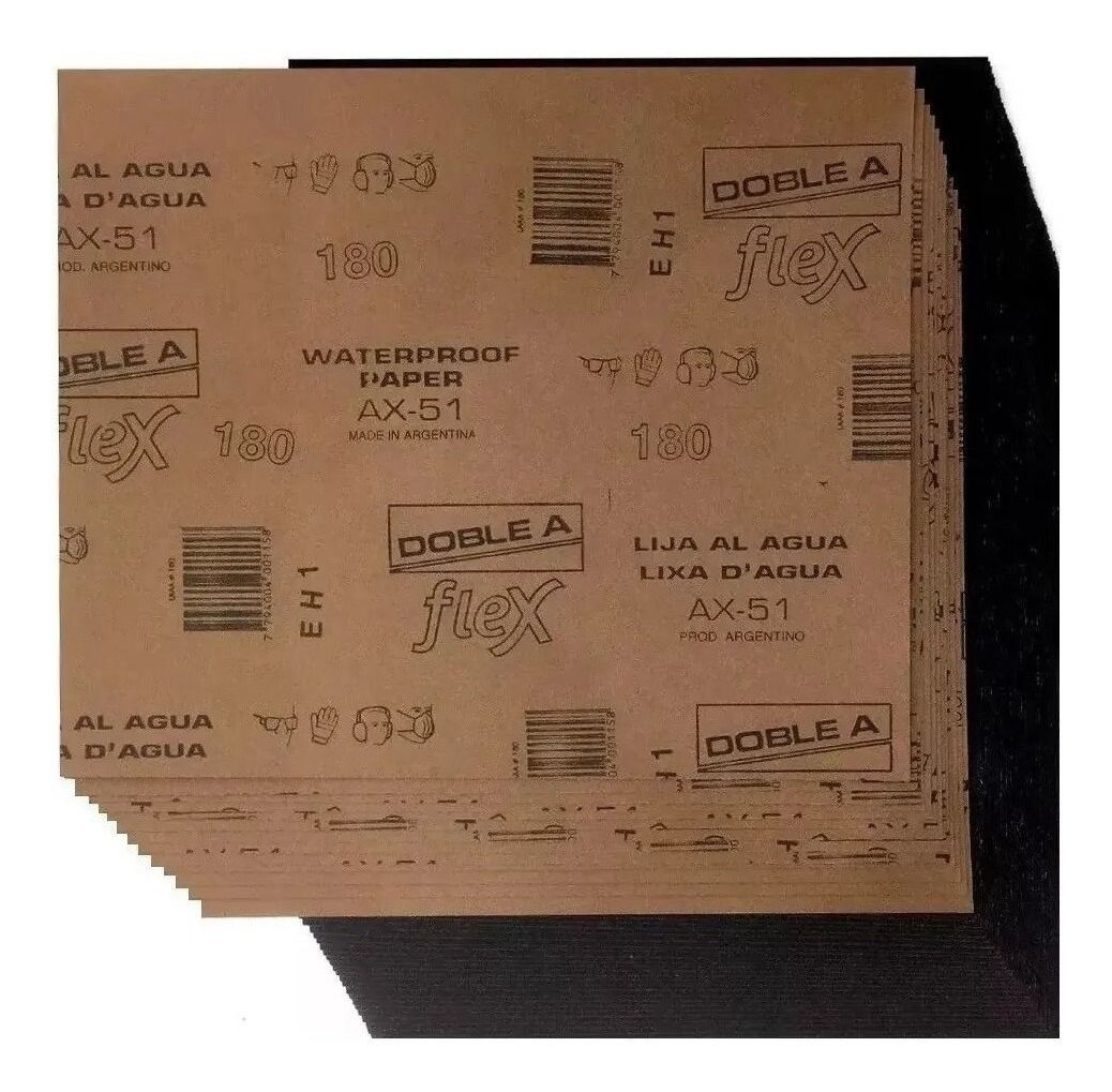 Lija al agua DOBLE A- Grano 60