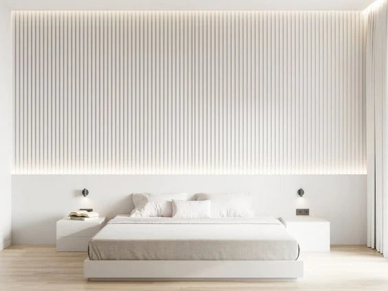 Revestimiento Pared Interior Laqueado Blanco Andino