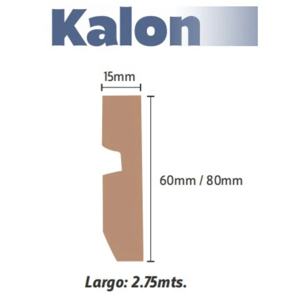 Zocalo KALON MDF 6 y 8 cm