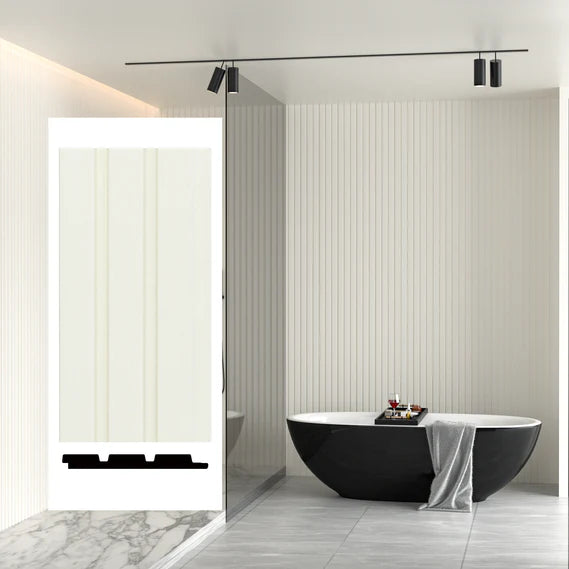 Revestimiento Pared Interior Blanco Perla