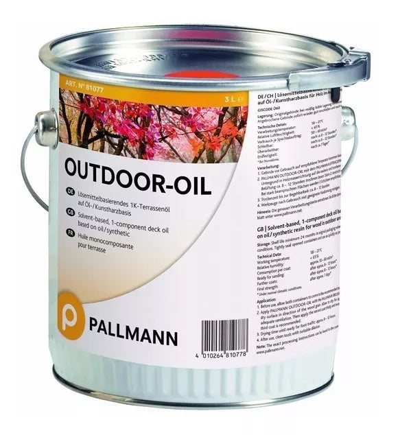 Aceite Para Deck Outdoor Oil 1k - PALLMANN