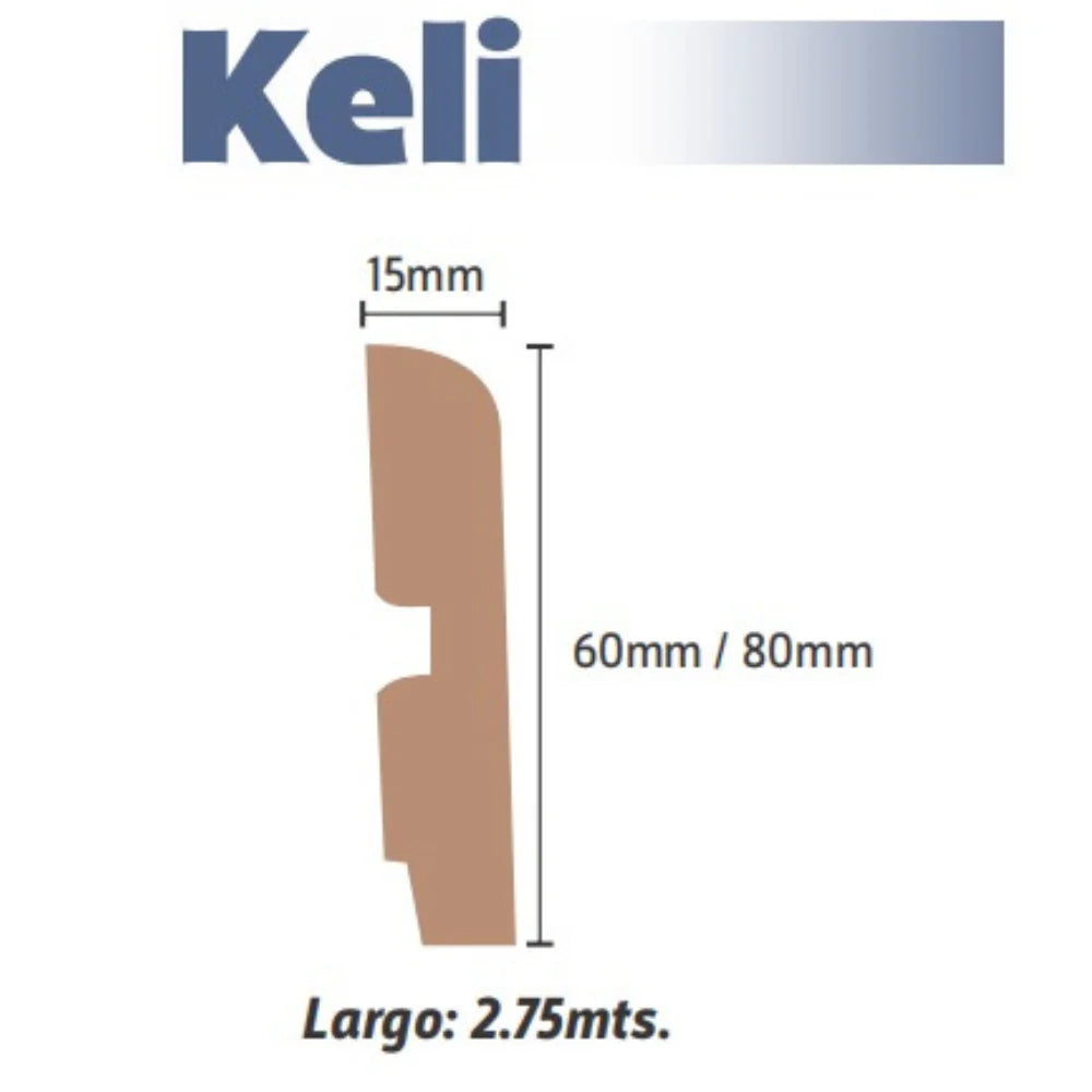 Zocalo Yuan MDF 6 y 8 cm KELI-KALON-ZIBA