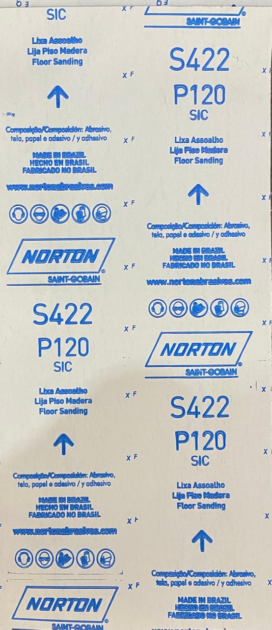 Lija Postura CARTON 30 X 75 CM- NORTON - G 120